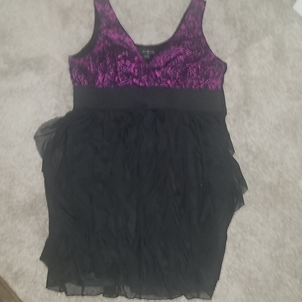 Little black and purple dress